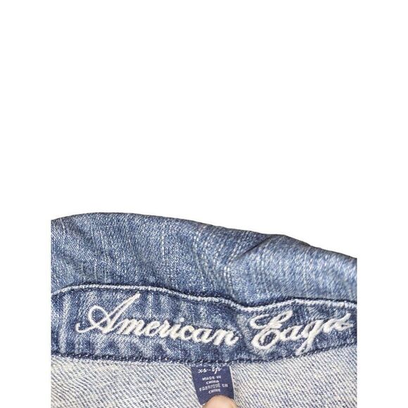 American Eagle Blue Denim‎ Button Up Sz XS Jacket Women - Picture 7 of 7